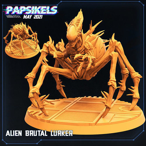 ALIEN BRUTAL LURKER  3D print model