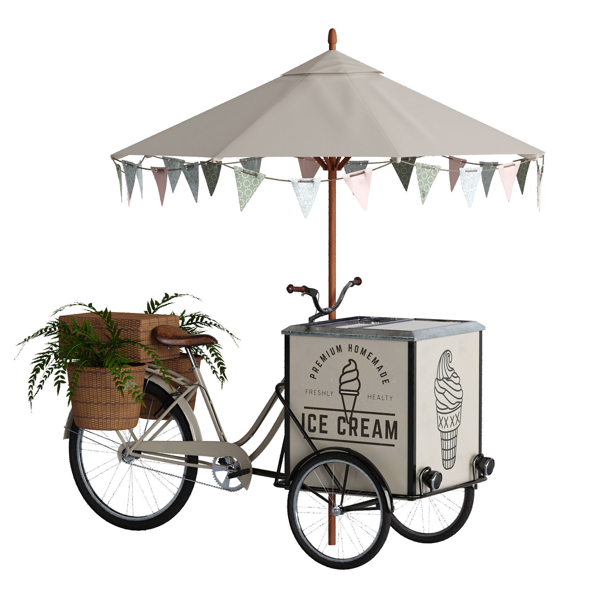 Ice cream bicycle 1 3D model_1