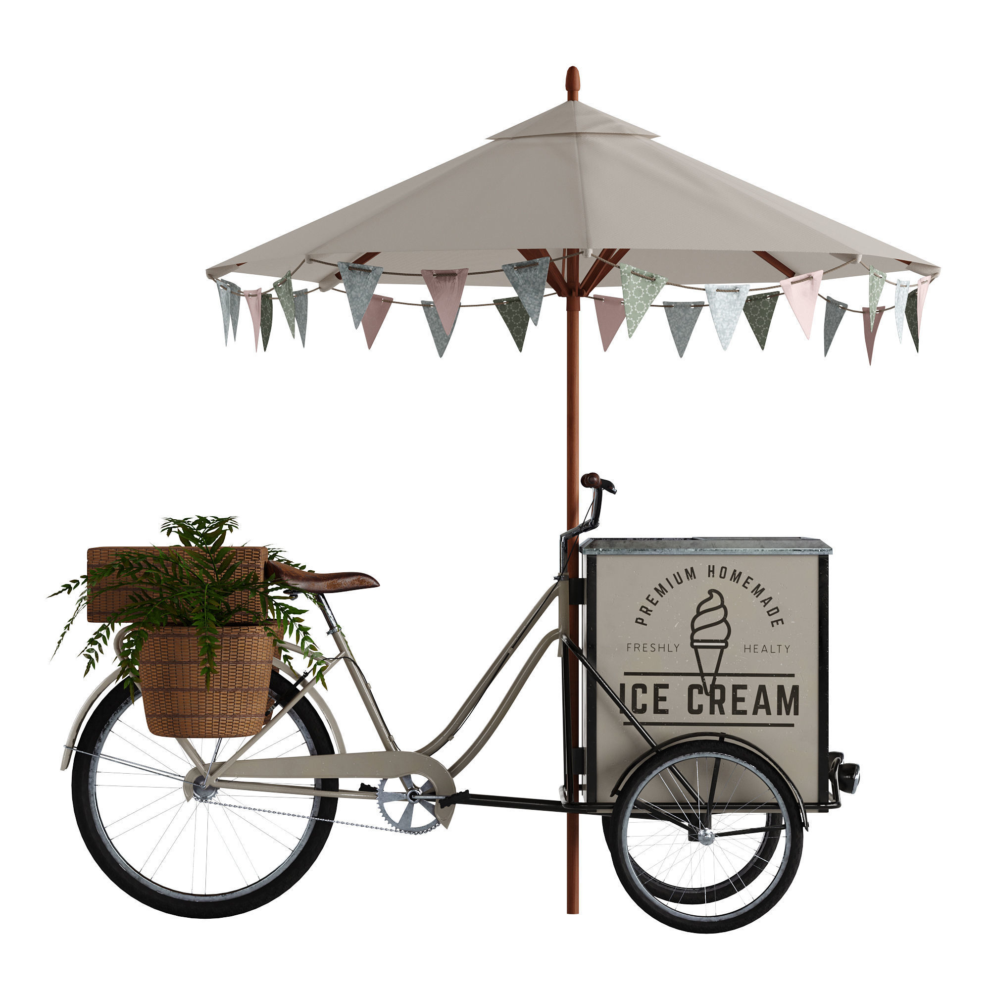 Ice cream bicycle 1 3D model_3
