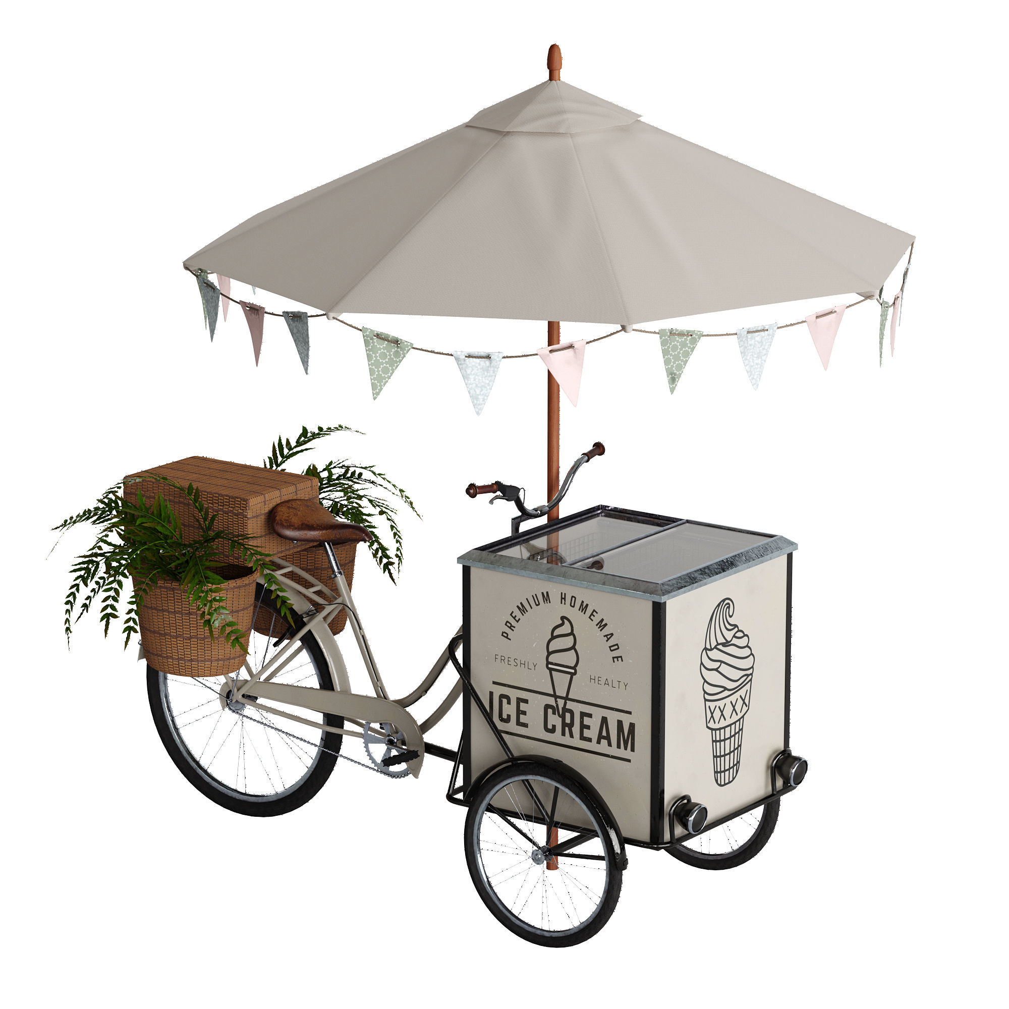 Ice cream bicycle 1 3D model_8