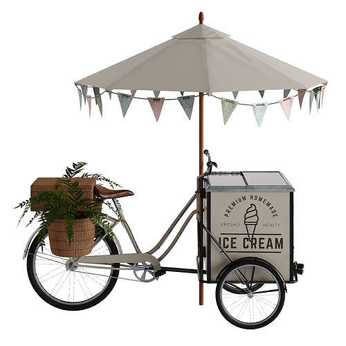 Ice cream bicycle 1 3D model