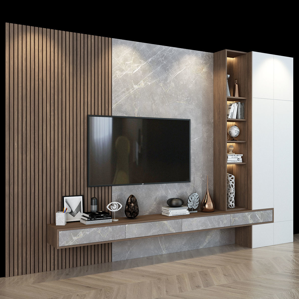 tv set 122 3D model_2