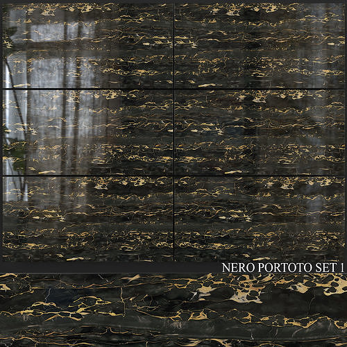 Decovita Nero Portoto 600x1200 Set 1 3D model
