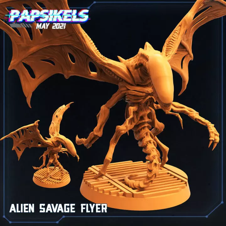 ALIEN SAVAGE FLYER 3D print model_0