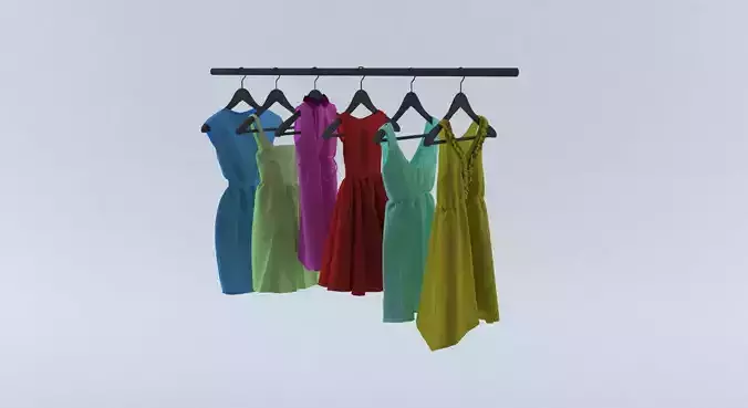 Zara Dresses 3D model