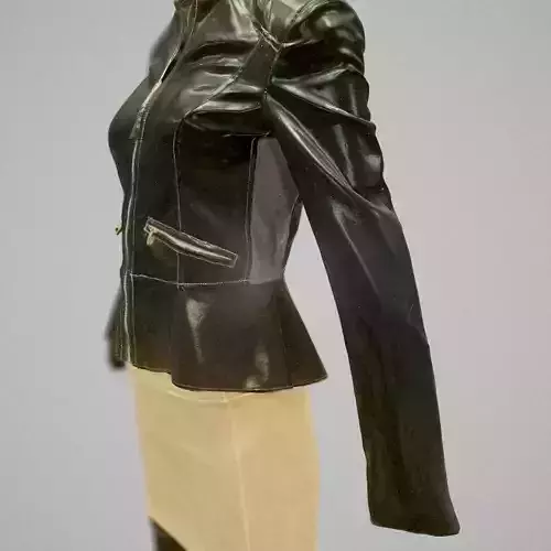 Black and Golden outfit Low-poly 3D model