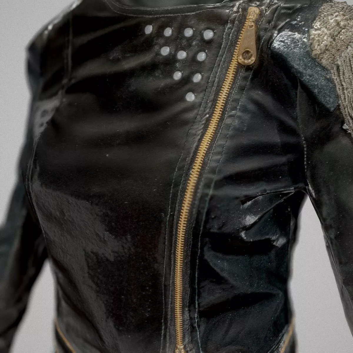 Black Jacket and Legging Low-poly 3D model