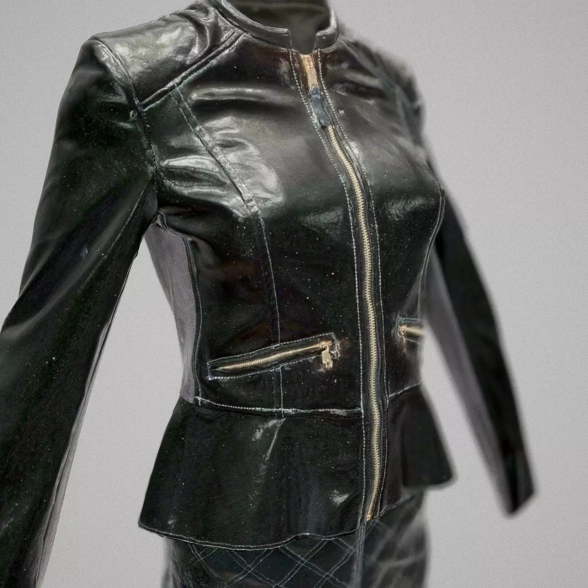 Peblum Jacket and Leather Skirt Low-poly 3D model