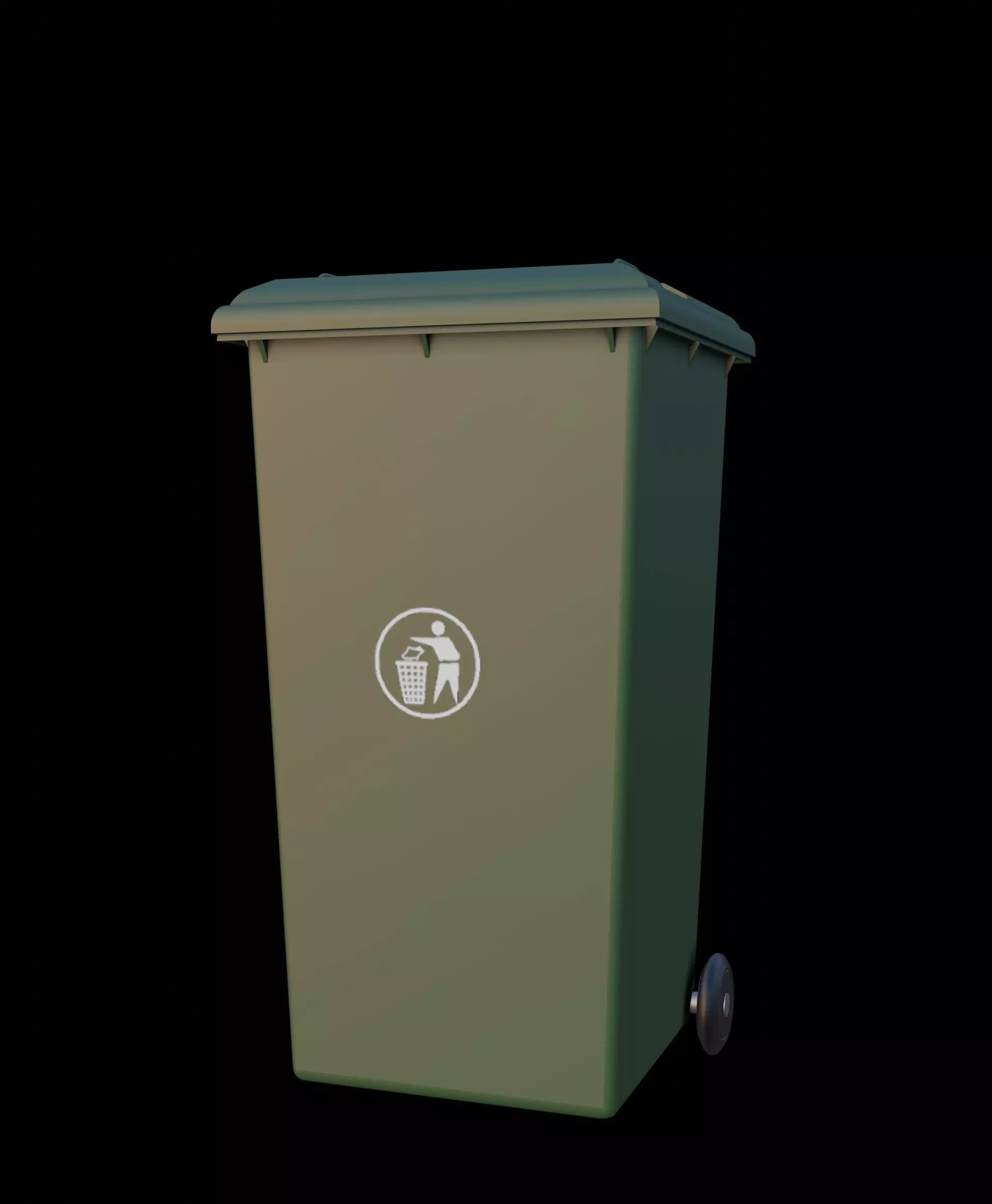 Rubbish bin 3D model