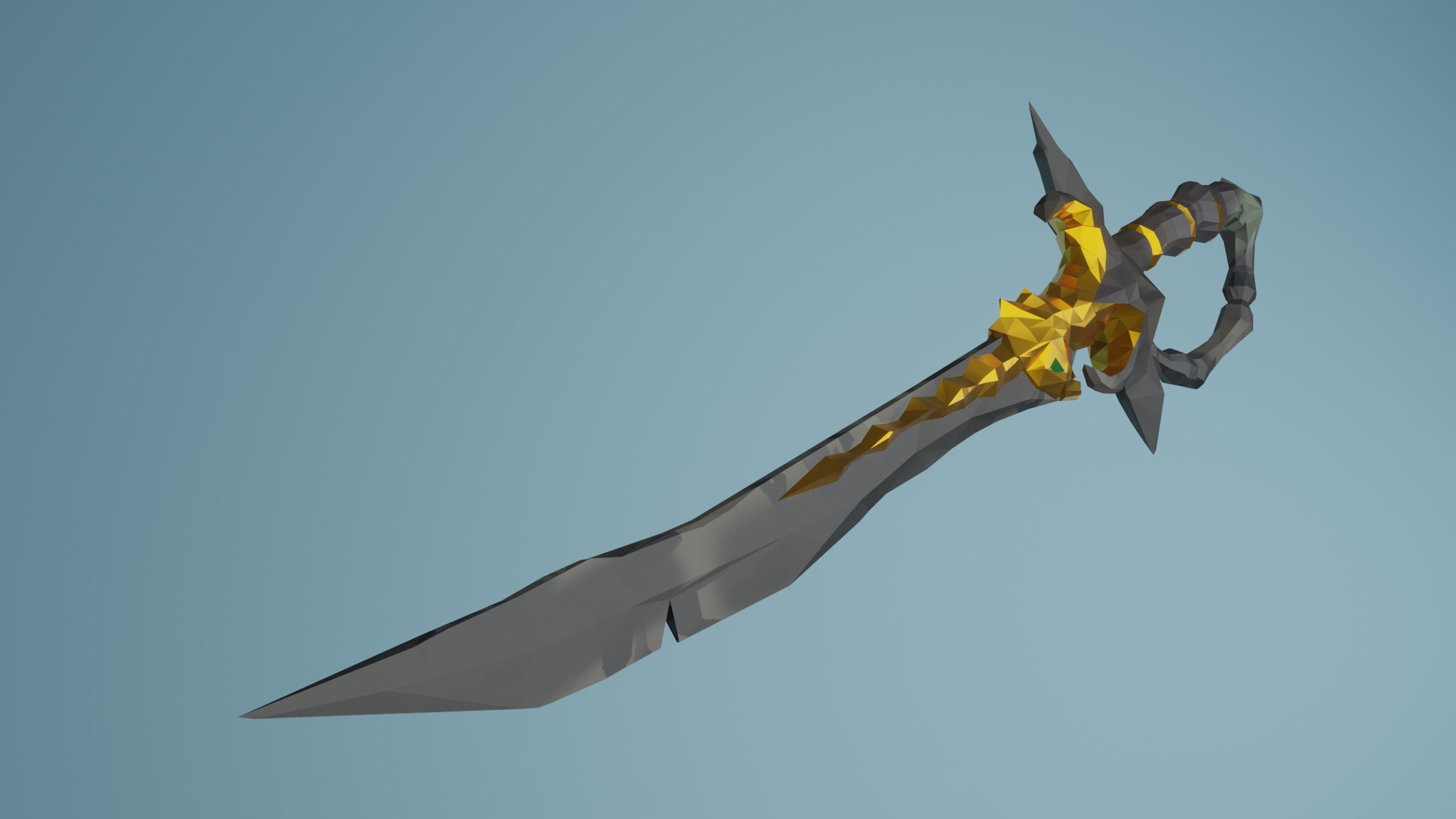 Ferryman Cutlass  Sea of Thieves Low-poly 3D model_3