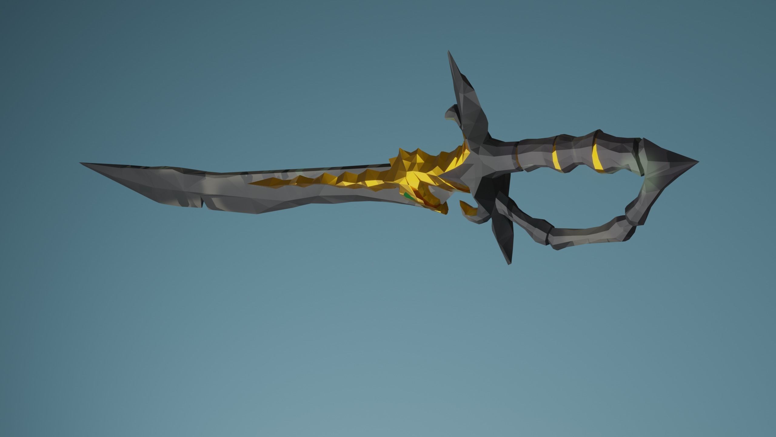 Ferryman Cutlass  Sea of Thieves Low-poly 3D model_1