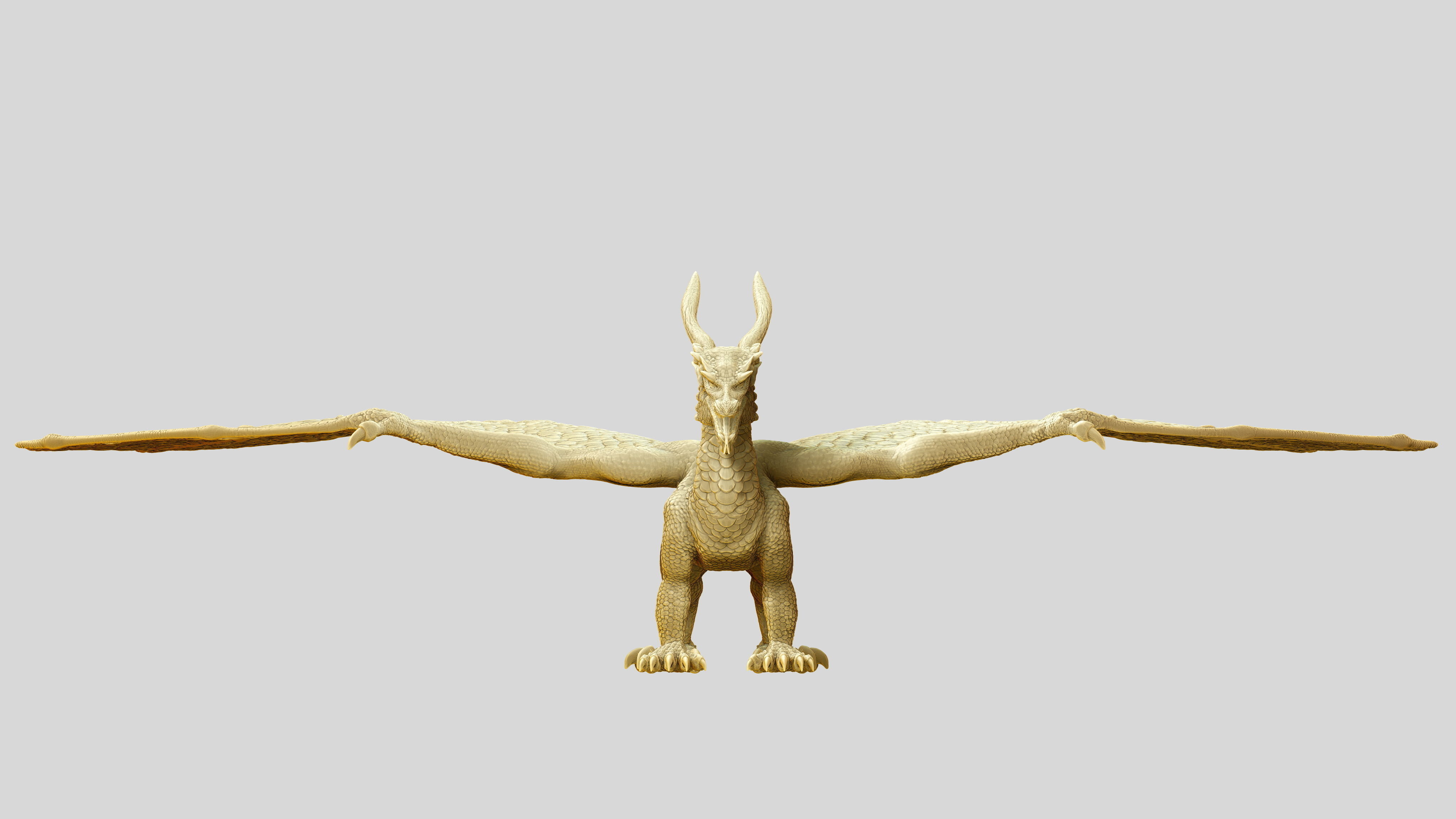Dragon hi poly 3D model_2