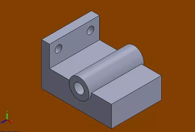 solidtutorial017 metal bracket Free 3D model