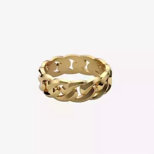 Ring chain cuban 3dm stl