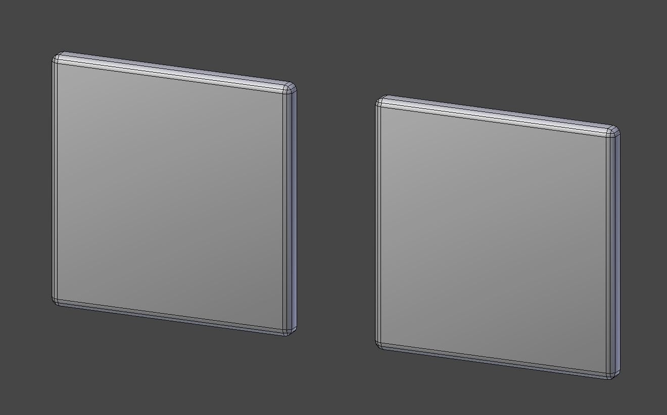 Light Switches Single and Double LOW POLY Low-poly 3D model_4