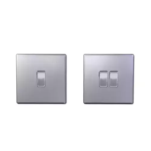 Light Switches Single and Double LOW POLY Low-poly 3D model