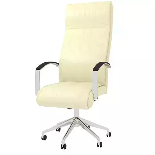 Chair cream leather office