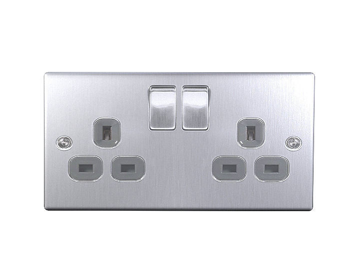 Socket LOW POLY two electrical sockets Low-poly 3D model_1