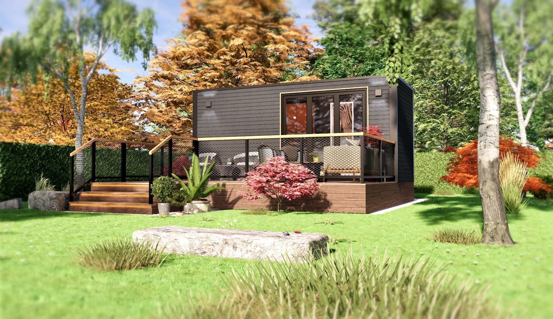 Tiny House TIMO on 15m2 3D model_2