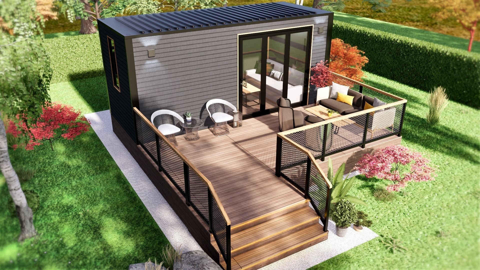 Tiny House TIMO on 15m2 3D model_9