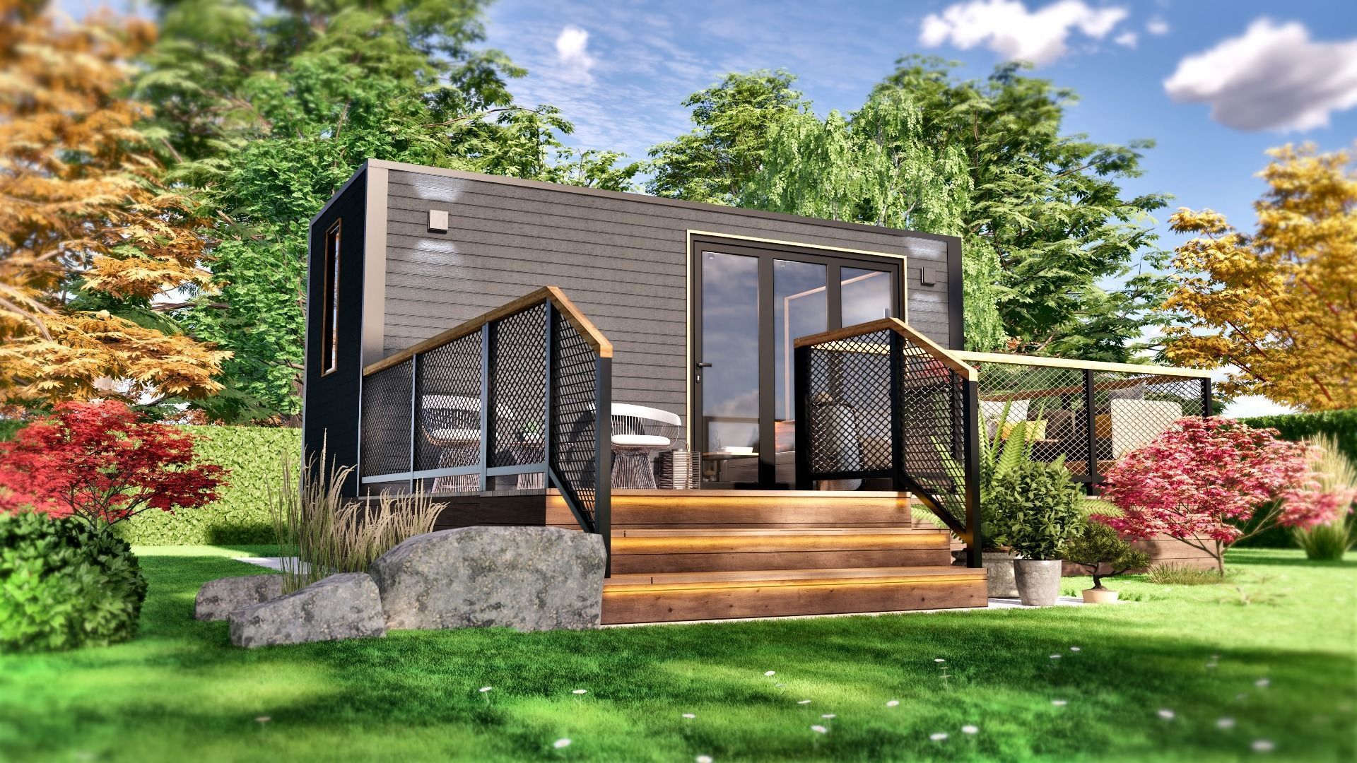 Tiny House TIMO on 15m2 3D model_6