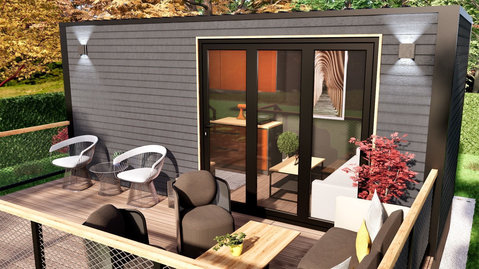 Tiny House TIMO on 15m2 3D model_10