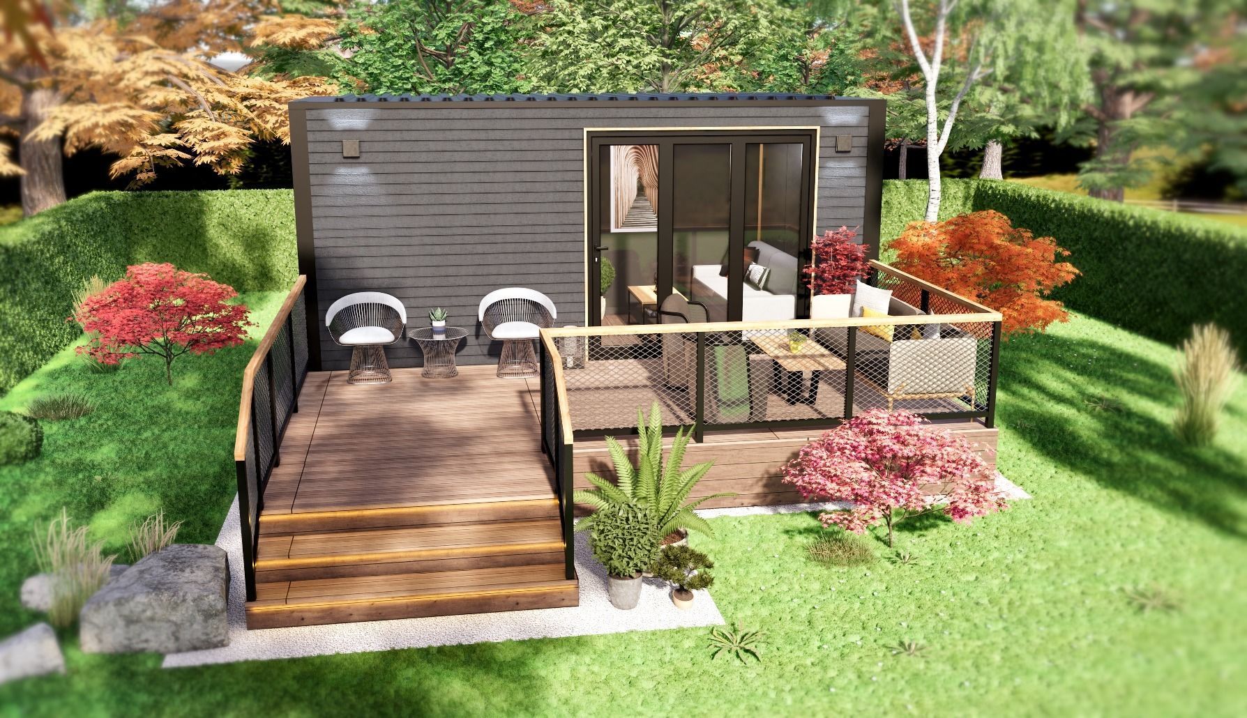 Tiny House TIMO on 15m2 3D model_14