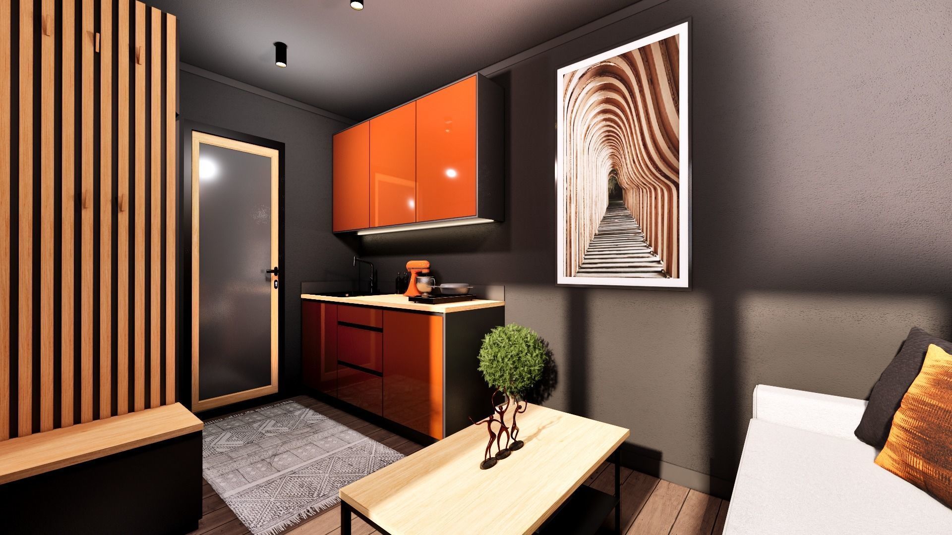 Tiny House TIMO on 15m2 3D model_3