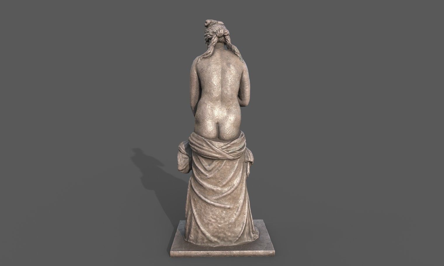 Statue of Aphrodite 2 Low-poly 3D model_5