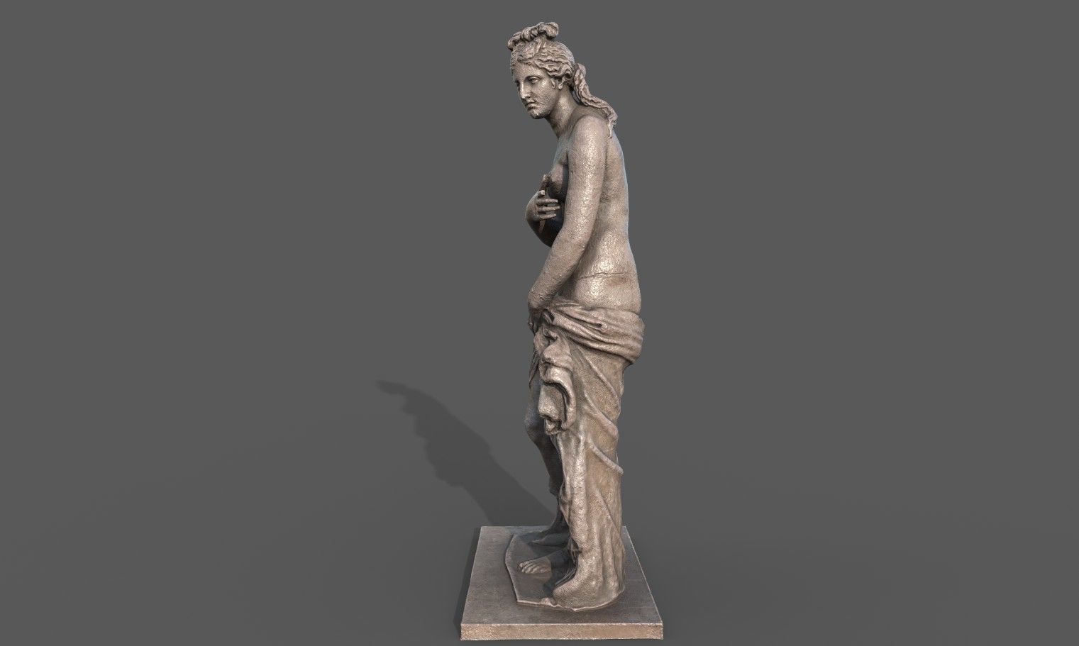 Statue of Aphrodite 2 Low-poly 3D model_3