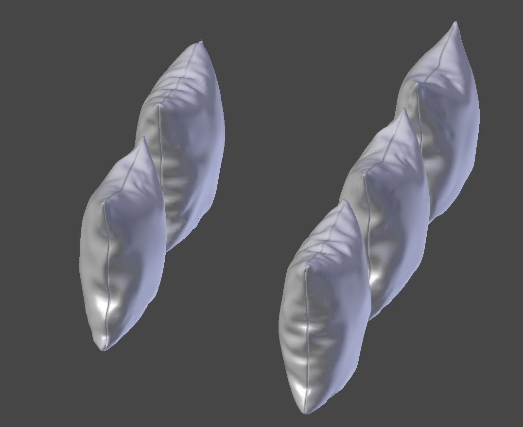 Pillow Set 2 throw pillows 3D model_7