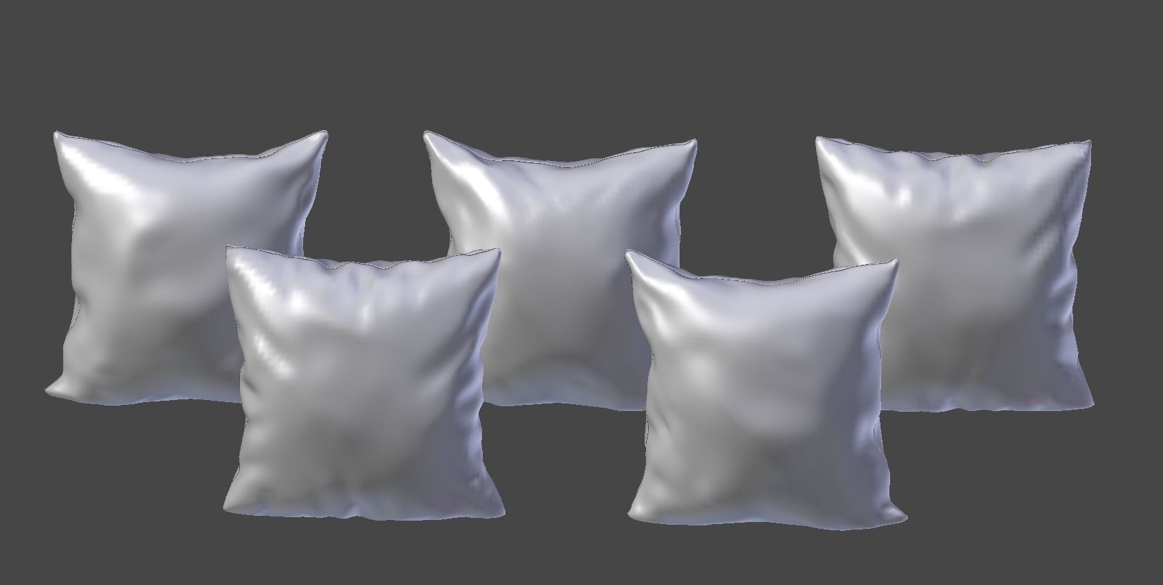 Pillow Set 2 throw pillows 3D model_5