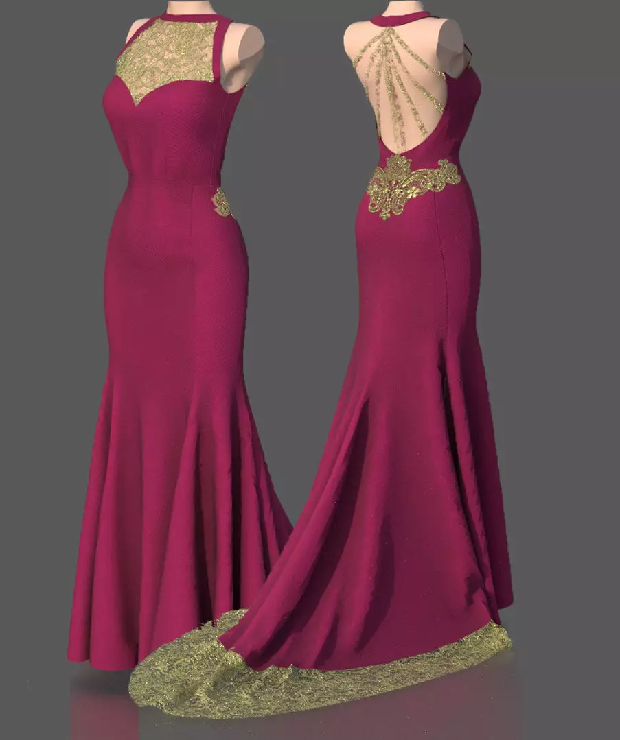 FORMAL DRESS 3D model