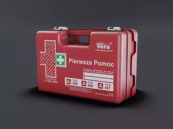 First Aid Low-poly 3D model