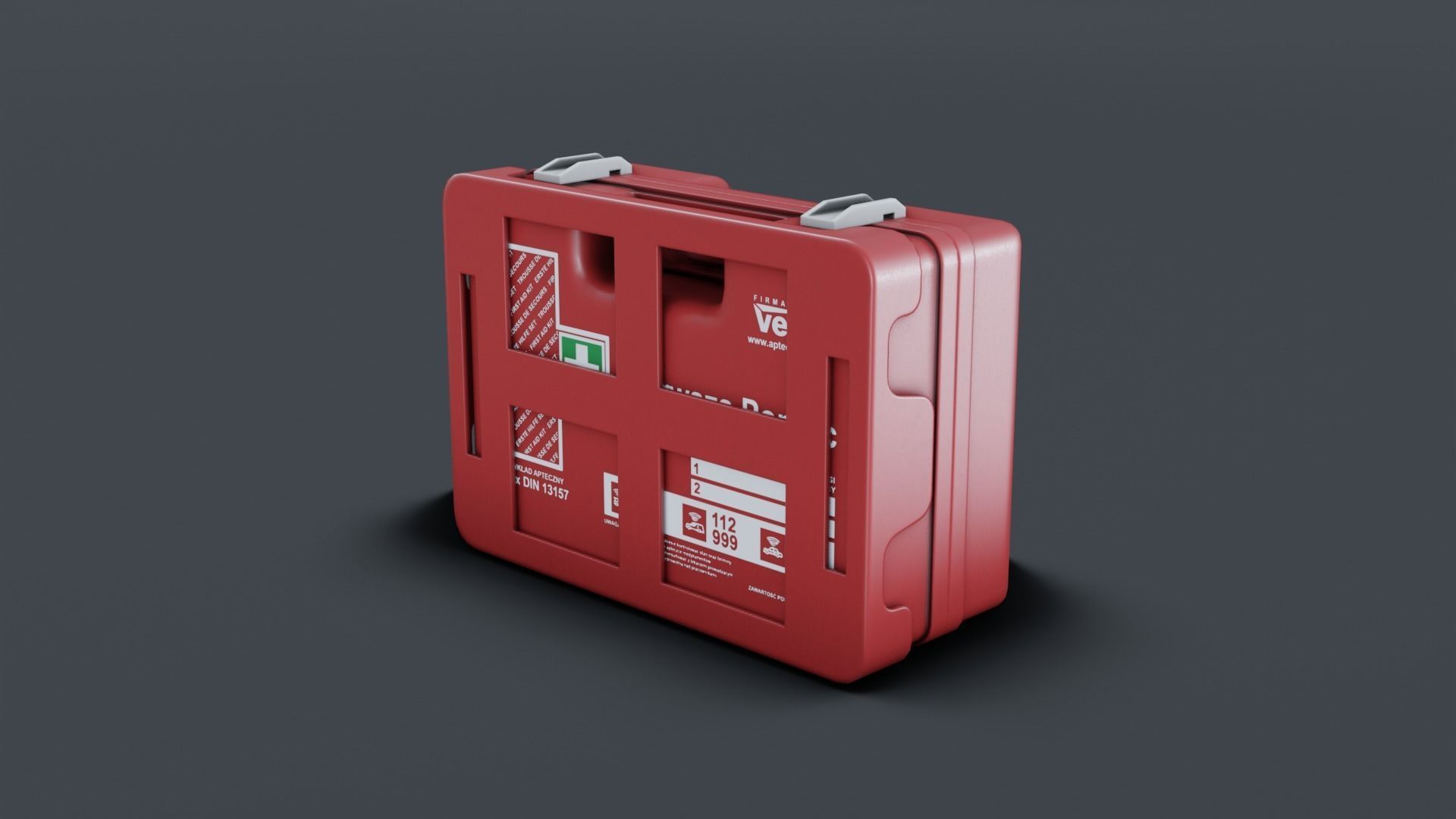 First Aid Low-poly 3D model_4