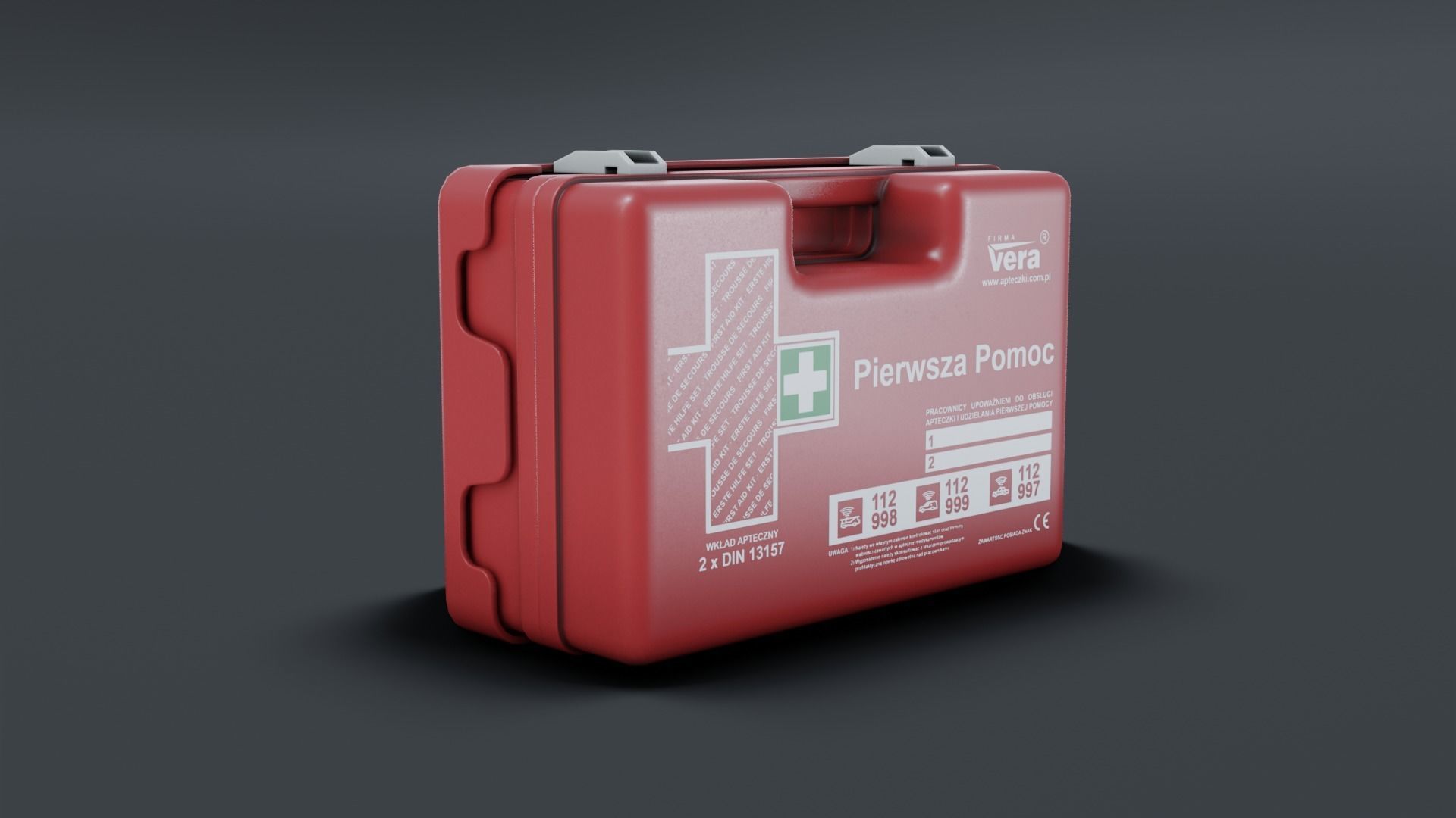 First Aid Low-poly 3D model_2