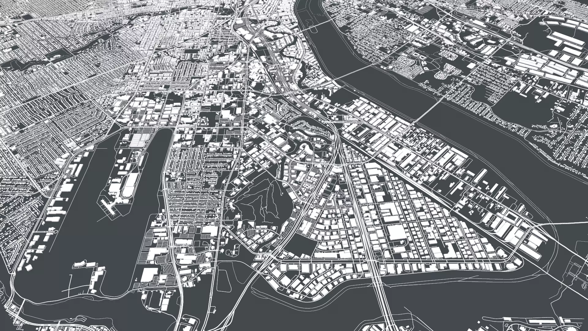 Cityscape Dallas USA 3D model