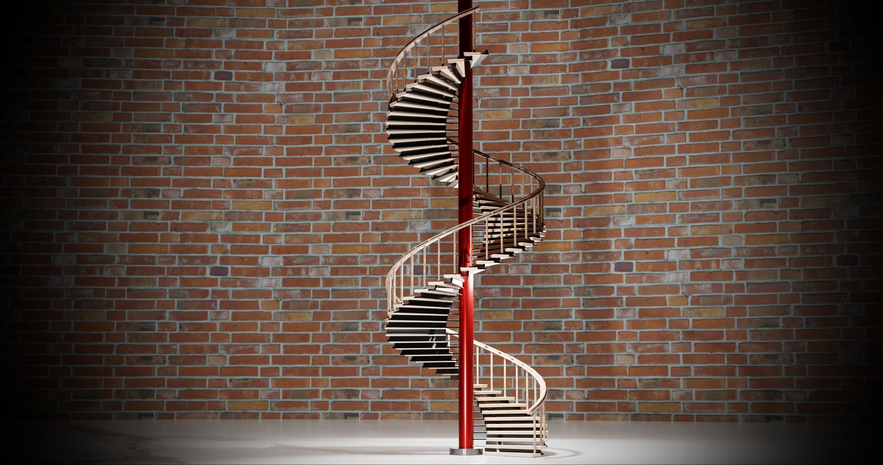 Spiral staircase 3D model_1