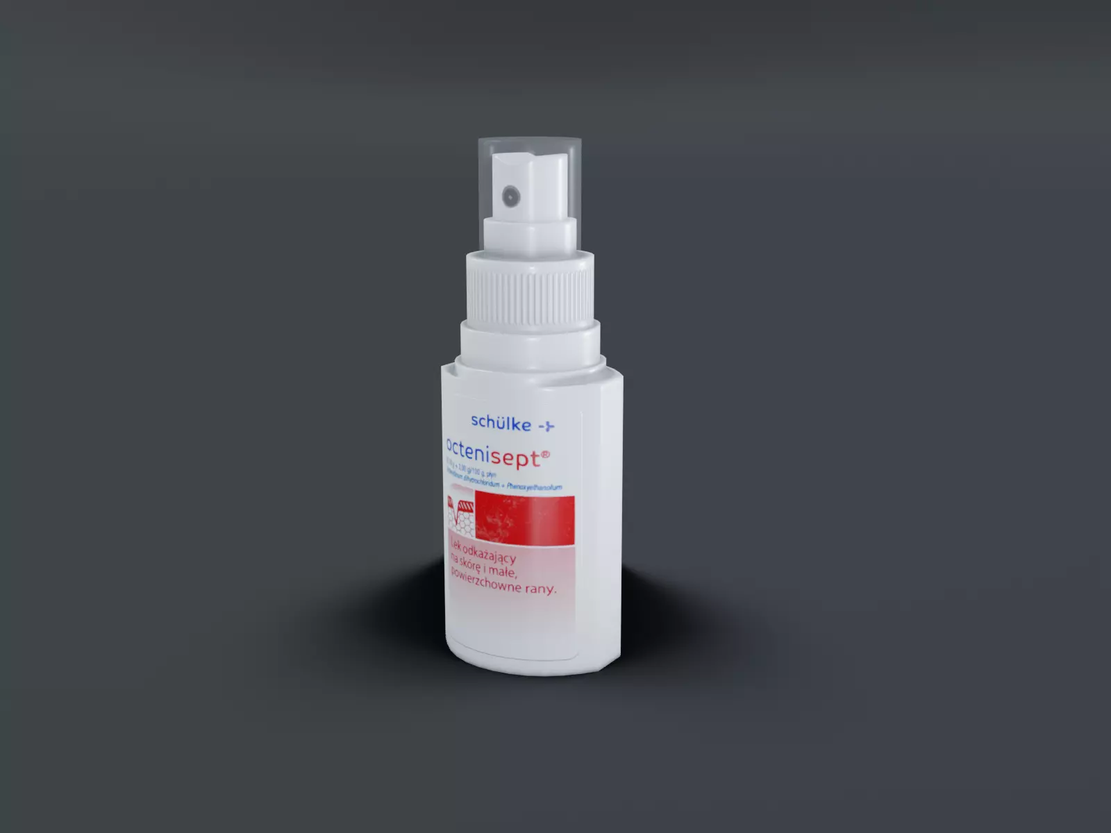 Antiseptic spray Low-poly 3D model_0