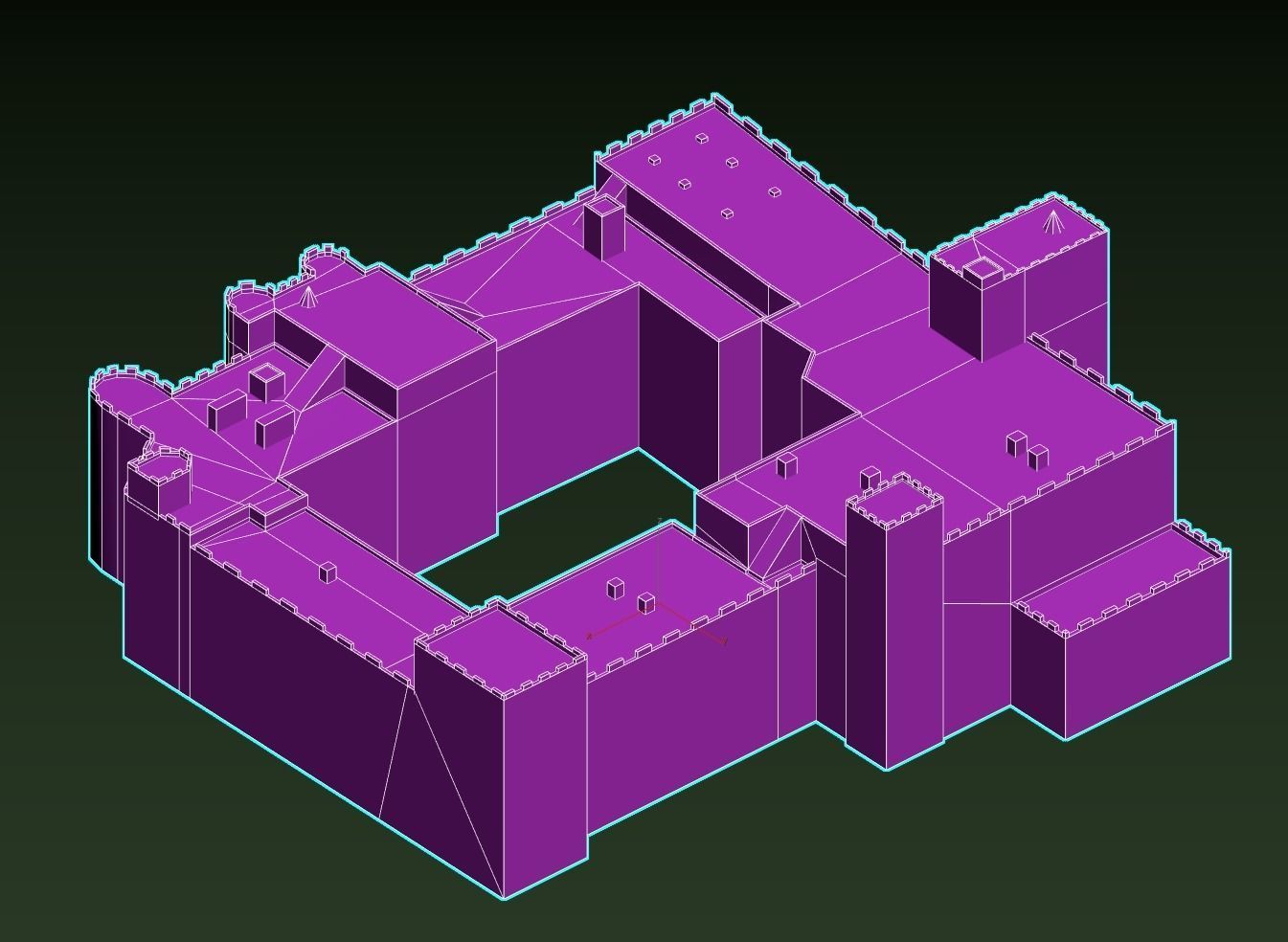 Palace of the Grand Master of the Knights of Rhodes Low-poly 3D model_22