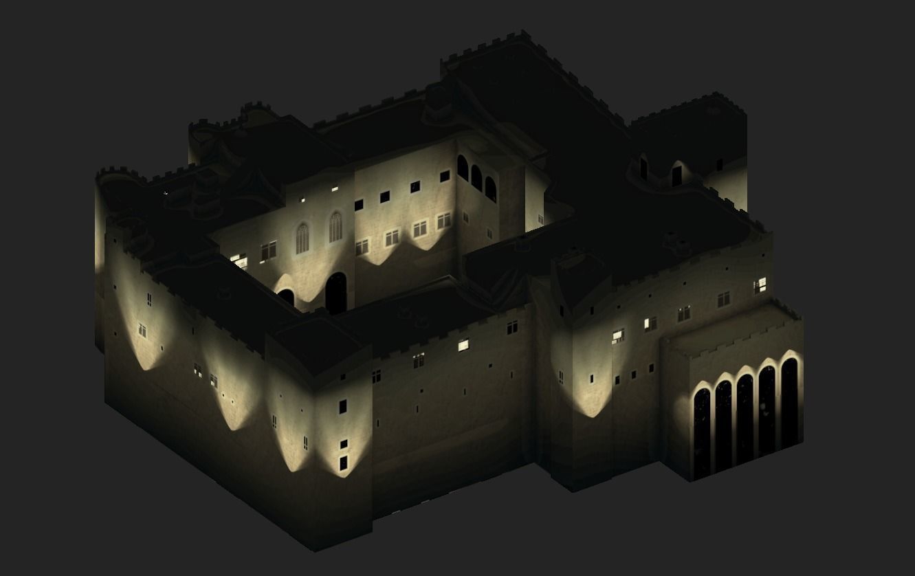 Palace of the Grand Master of the Knights of Rhodes Low-poly 3D model_18