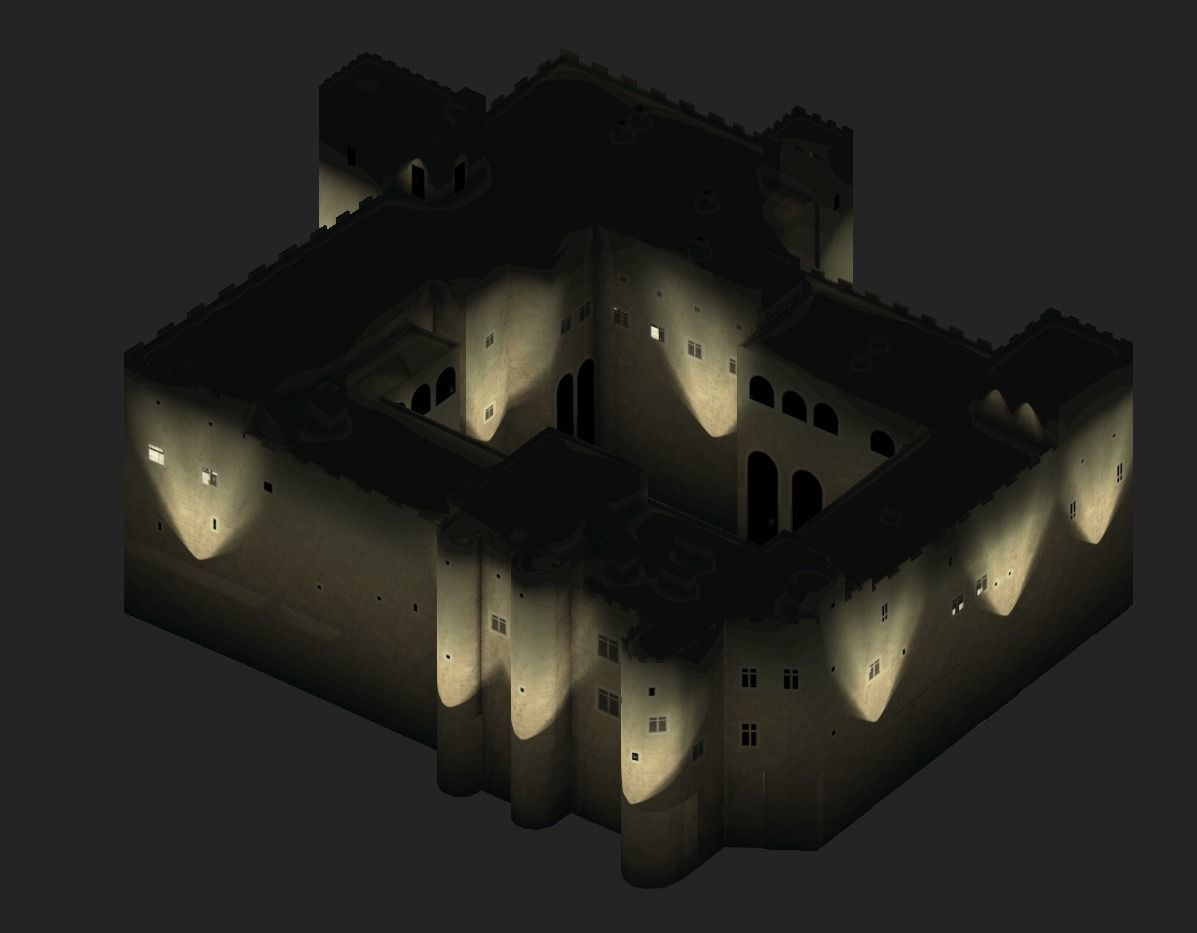 Palace of the Grand Master of the Knights of Rhodes Low-poly 3D model_14