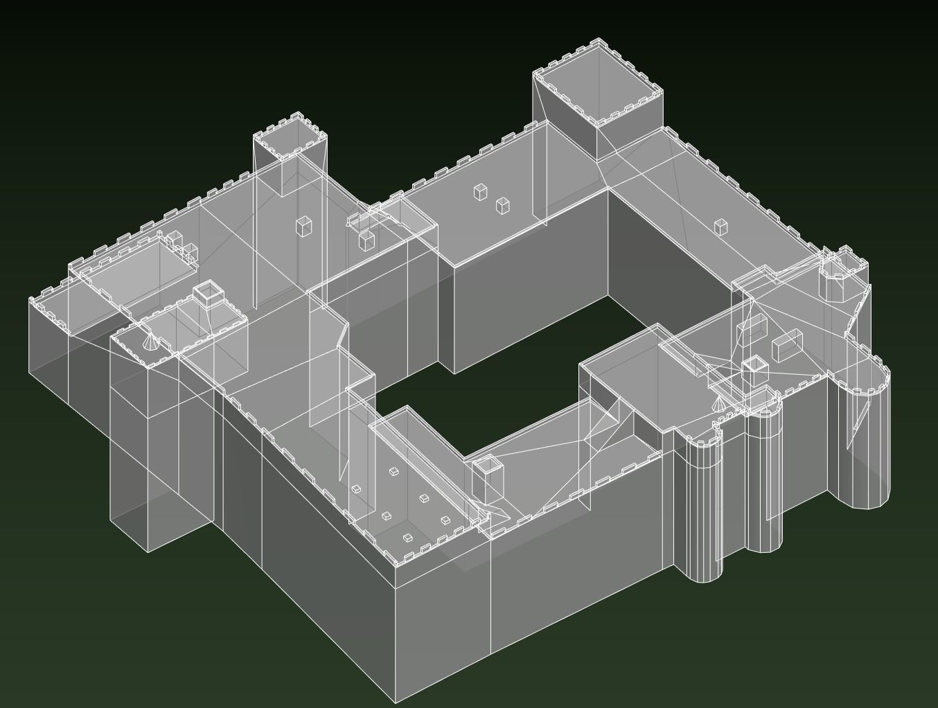 Palace of the Grand Master of the Knights of Rhodes Low-poly 3D model_28