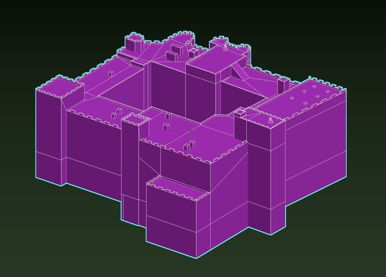 Palace of the Grand Master of the Knights of Rhodes Low-poly 3D model_26