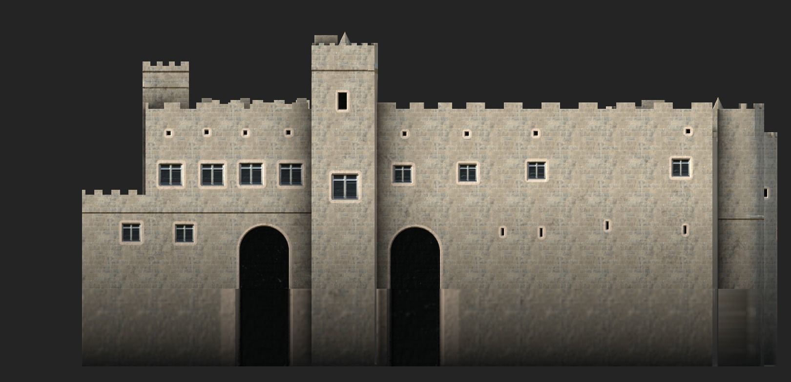 Palace of the Grand Master of the Knights of Rhodes Low-poly 3D model_8