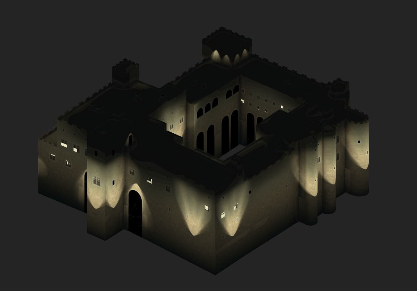 Palace of the Grand Master of the Knights of Rhodes Low-poly 3D model_15