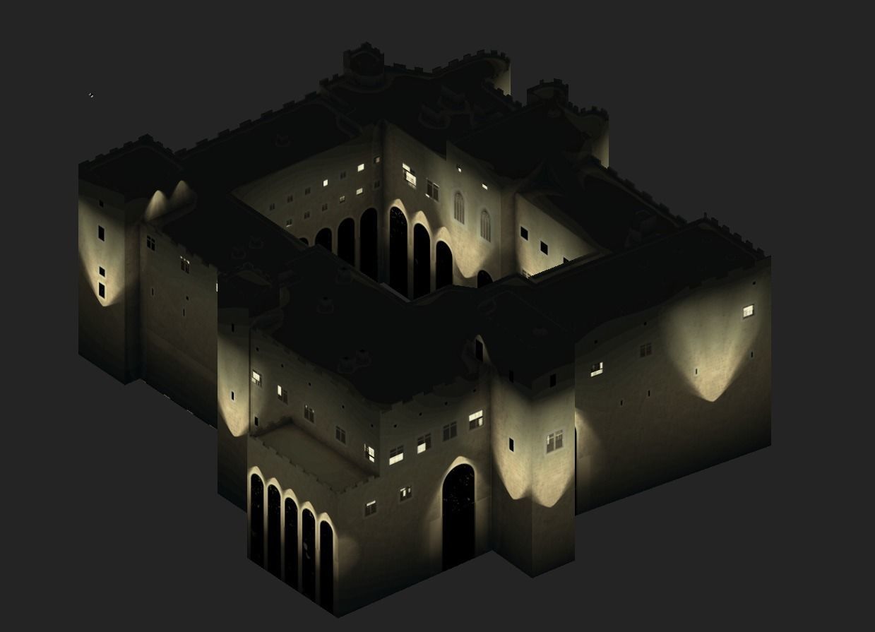 Palace of the Grand Master of the Knights of Rhodes Low-poly 3D model_19