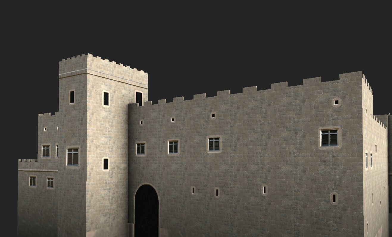 Palace of the Grand Master of the Knights of Rhodes Low-poly 3D model_11