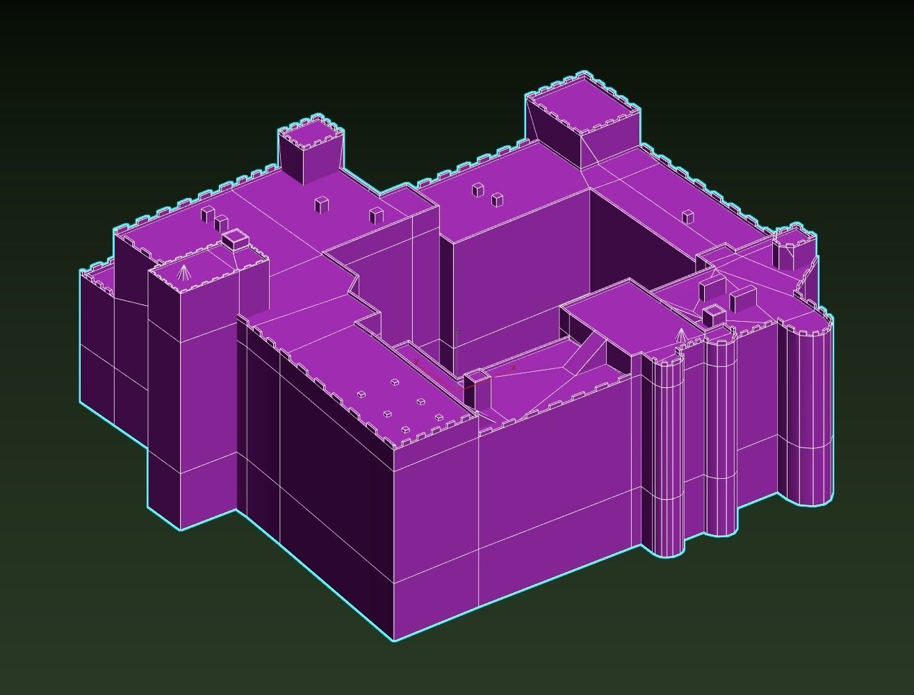 Palace of the Grand Master of the Knights of Rhodes Low-poly 3D model_23