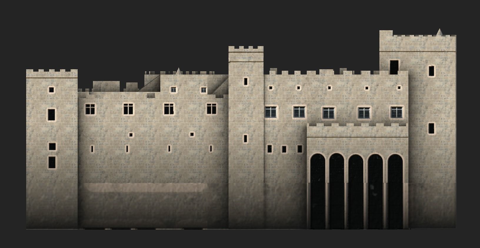 Palace of the Grand Master of the Knights of Rhodes Low-poly 3D model_13
